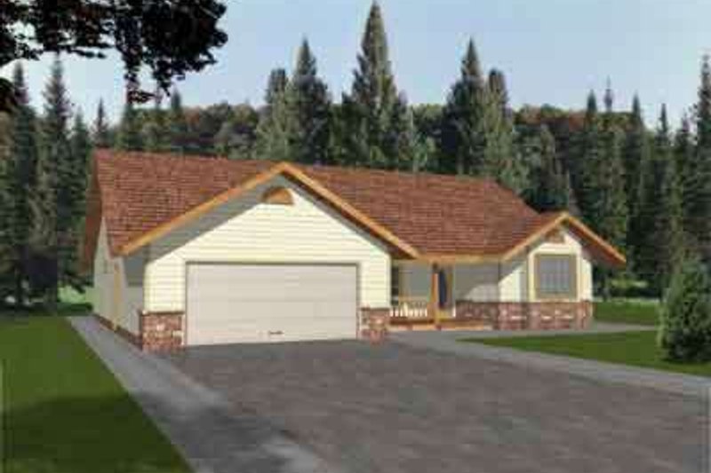 Dream House Plan - Ranch Exterior - Front Elevation Plan #117-191