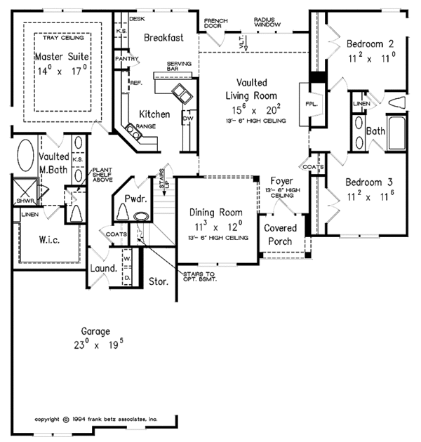 House Blueprint - Traditional Floor Plan - Main Floor Plan #927-323