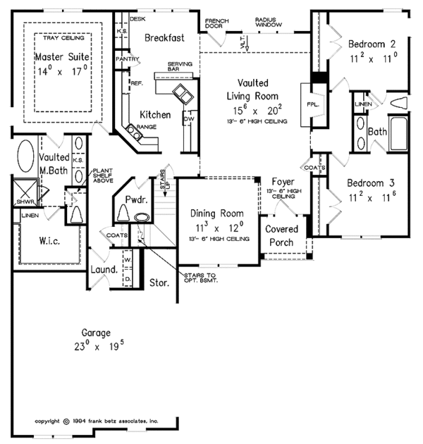 House Design - Traditional Floor Plan - Main Floor Plan #927-323