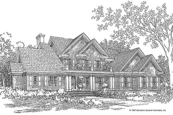 Exterior - Front Elevation 3 for Traditional House Plan #929-472 - 4 bed, 3 bath