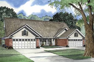 Country Exterior - Front Elevation Plan #17-2974