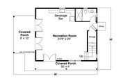 Cottage Style House Plan - 0 Beds 1 Baths 1382 Sq/Ft Plan #124-1223 