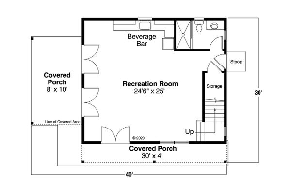 Home Plan - Cottage Floor Plan - Main Floor Plan #124-1223