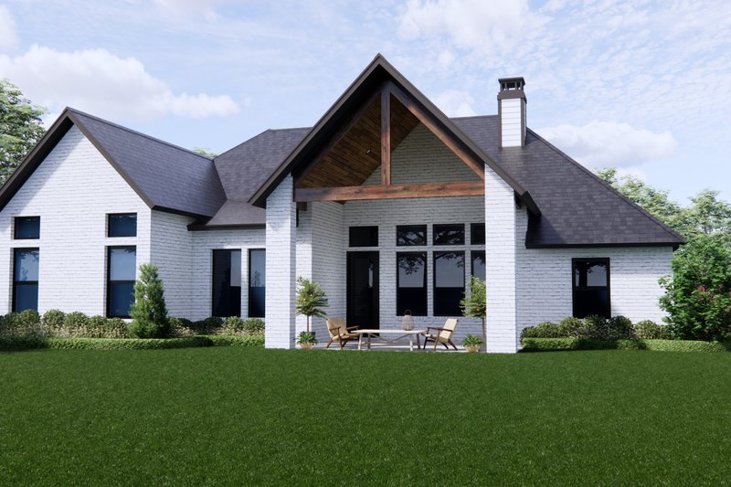 Home Plan - Exterior - Rear Elevation for Cottage House Plan #1096-107 - 4 bed, 2 bath