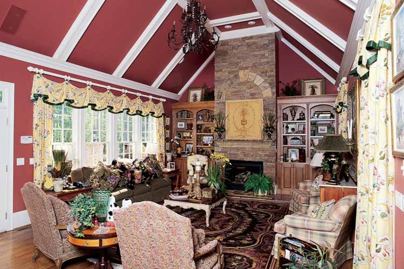 Dream House Plan - Interior - Family Room for Country House Plan #54-183 - 4 bed, 3.5 bath
