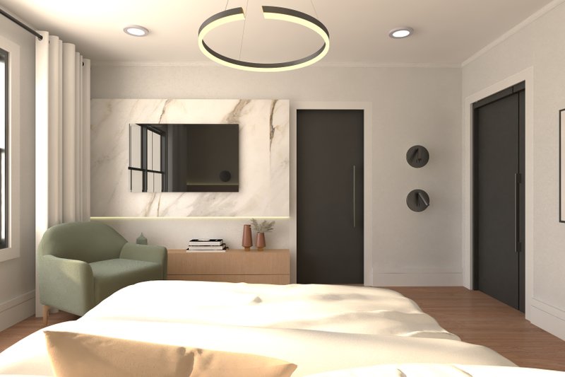 House Plan Design - Interior - Master Bedroom for Modern House Plan #1064-321 - 3 bed, 2.5 bath
