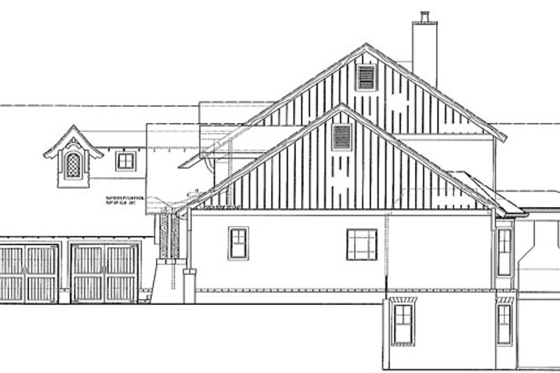 Dream House Plan - Exterior - Other Elevation for Craftsman House Plan #54-374 - 4 bed, 3.5 bath