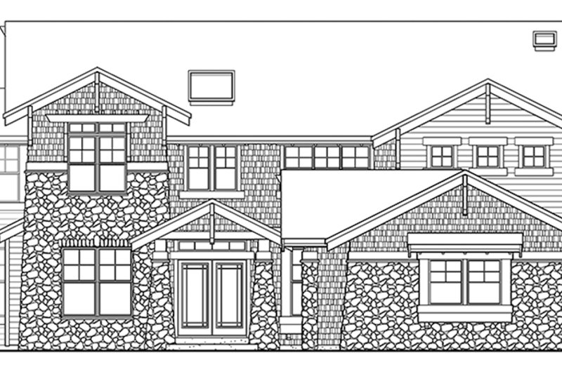 Dream House Plan - Exterior - Front Elevation 5 for Craftsman House Plan #132-442 - 4 bed, 3 bath