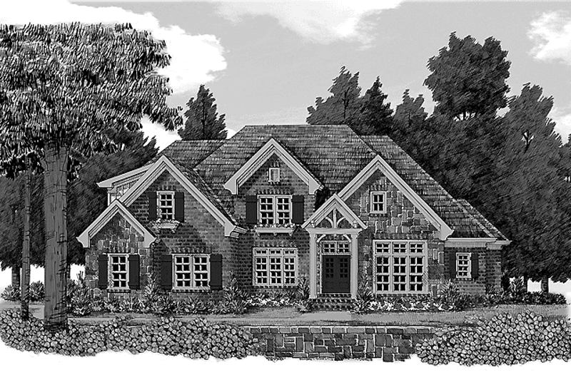 Home Plan - Exterior - Front Elevation 3 for Country House Plan #927-373 - 5 bed, 4.5 bath