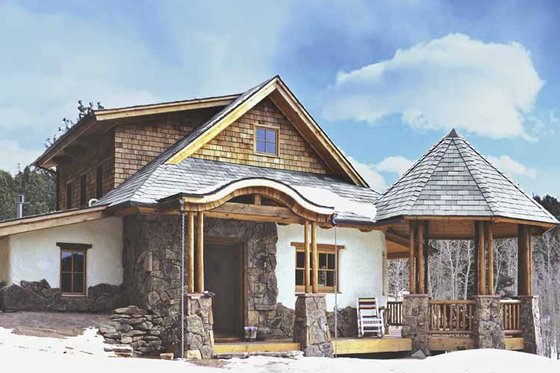 Exterior - Other Elevation for Traditional House Plan #1042-8 - 2 bed, 1 bath