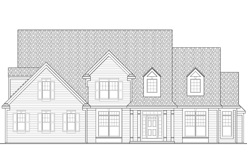 Dream House Plan - Colonial Exterior - Front Elevation Plan #328-435