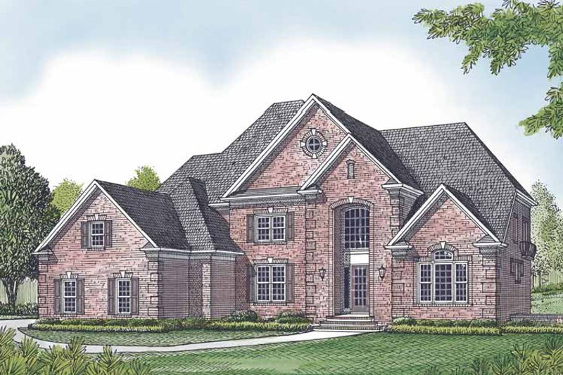 Home Plan - Exterior - Front Elevation 3 for Traditional House Plan #453-602 - 4 bed, 5.5 bath