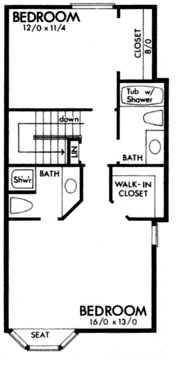 Home Plan - Country Floor Plan - Upper Floor Plan #320-786