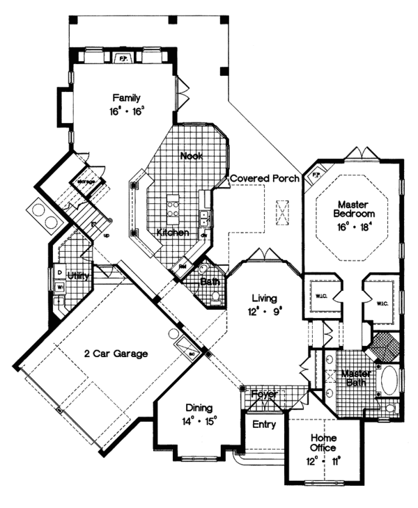 Home Plan - Country Floor Plan - Main Floor Plan #417-792