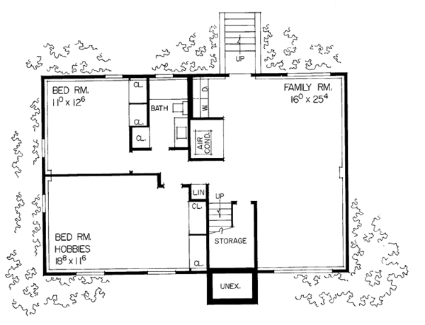 Architectural House Design - Colonial Floor Plan - Upper Floor Plan #72-520