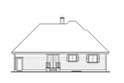 Country Style House Plan - 2 Beds 1 Baths 1243 Sq/Ft Plan #23-2401 