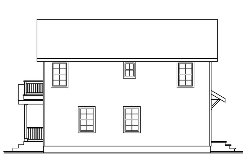 Home Plan - Exterior - Other Elevation 1 for Colonial House Plan #124-666 - 3 bed, 1.5 bath