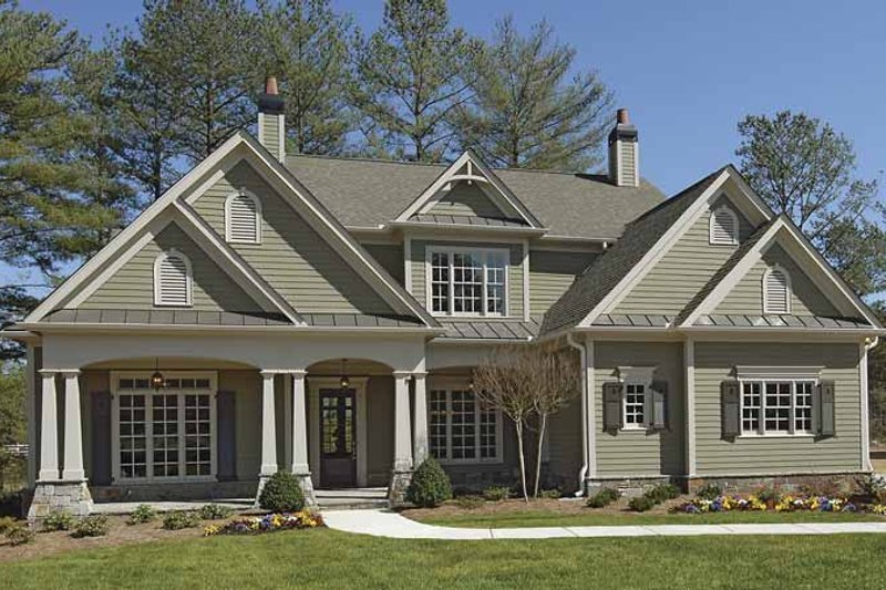 Home Plan - Craftsman Exterior - Front Elevation Plan #54-296