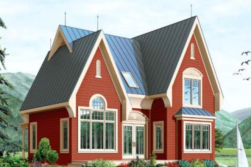 House Design - European Exterior - Front Elevation Plan #23-390