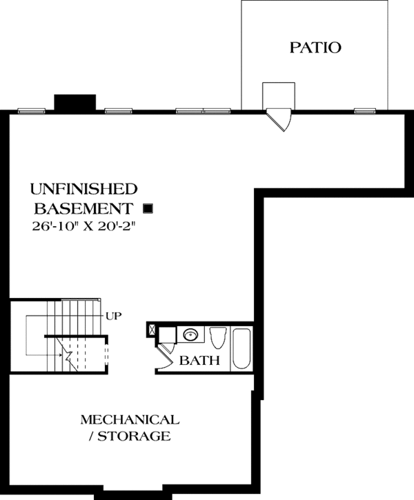 House Plan Design - Traditional Floor Plan - Lower Floor Plan #453-534