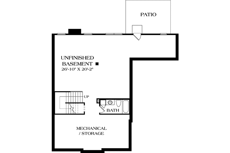 Home Plan - Floor Plan - Lower Floor for Traditional House Plan #453-534 - 4 bed, 4.5 bath