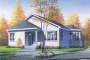 Victorian Style House Plan - 2 Beds 1 Baths 998 Sq/Ft Plan #23-2359 