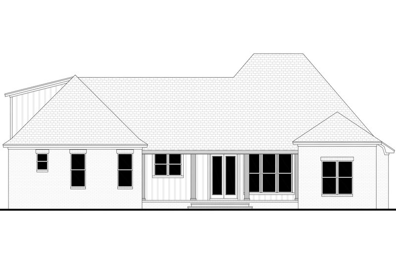 Dream House Plan - Exterior - Rear Elevation for Farmhouse House Plan #430-392 - 3 bed, 2.5 bath