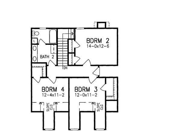 House Plan Design - Country Floor Plan - Upper Floor Plan #952-222