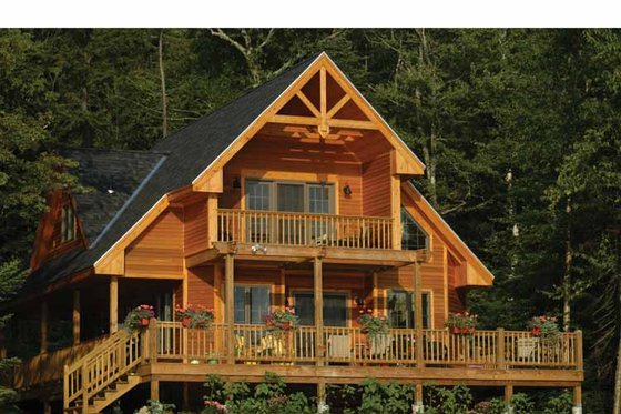 Exterior - Rear Elevation for Traditional House Plan #118-145 - 3 bed, 2 bath