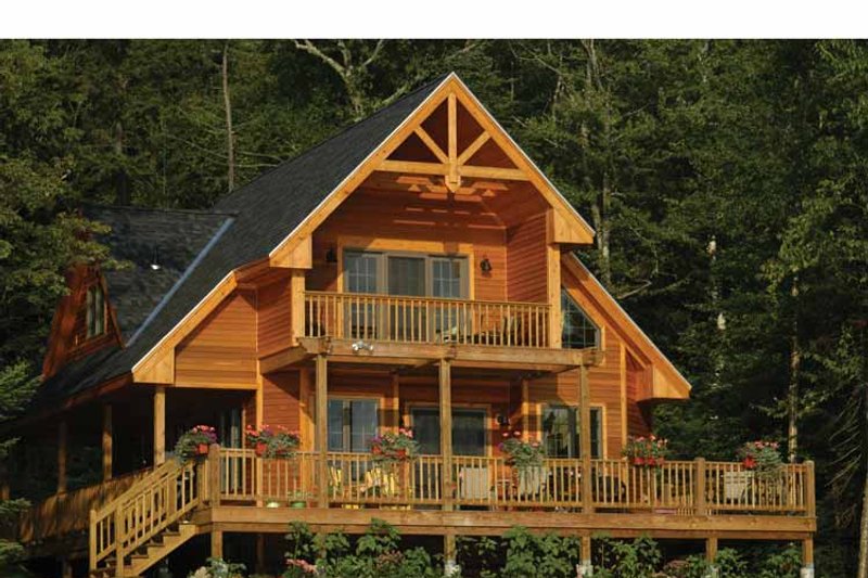 Home Plan - Traditional Exterior - Rear Elevation Plan #118-145