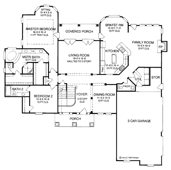 Dream House Plan - Mediterranean Floor Plan - Main Floor Plan #952-281