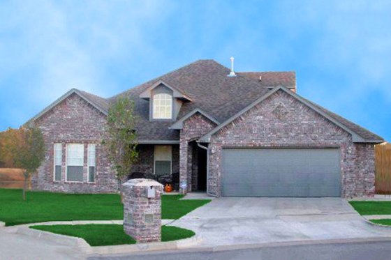 Exterior - Front Elevation for Traditional House Plan #65-400 - 4 bed, 2 bath