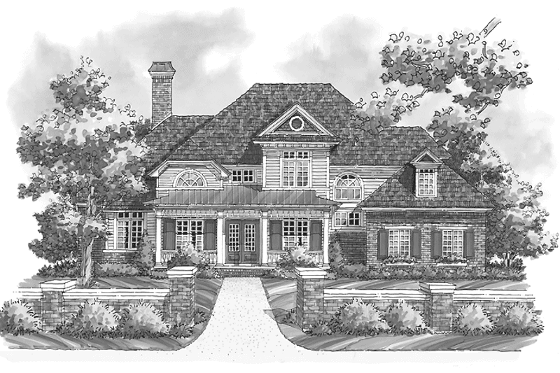 Home Plan - Exterior - Front Elevation 3 for Country House Plan #930-229 - 3 bed, 3 bath
