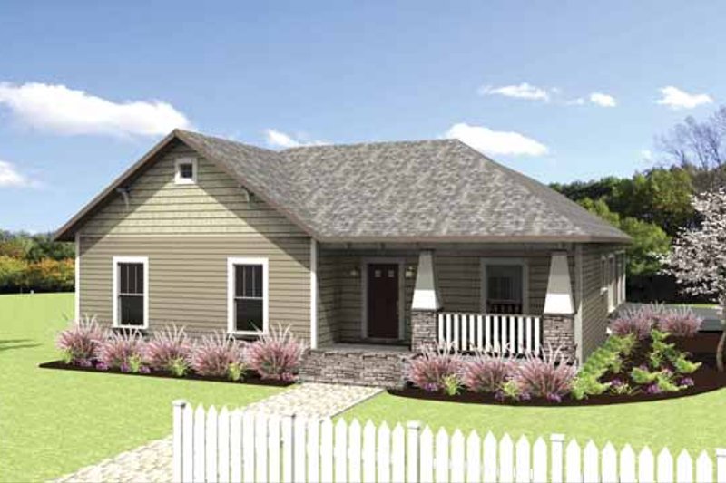 Home Plan - Craftsman Exterior - Front Elevation Plan #44-218