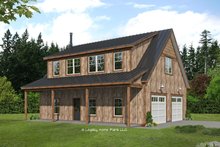 House Blueprint - Country Exterior - Front Elevation Plan #932-624