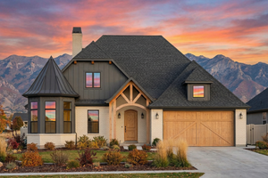 Dream House Plan - Tudor Exterior - Front Elevation Plan #1096-104