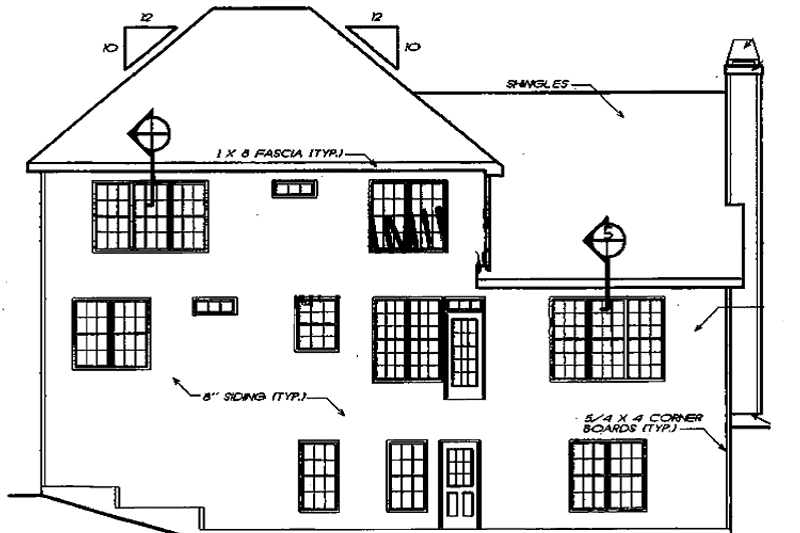 Dream House Plan - Exterior - Rear Elevation 1 for Classical House Plan #927-655 - 4 bed, 3 bath