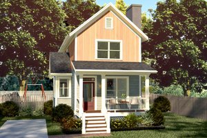 House Design - Country Exterior - Front Elevation Plan #79-203