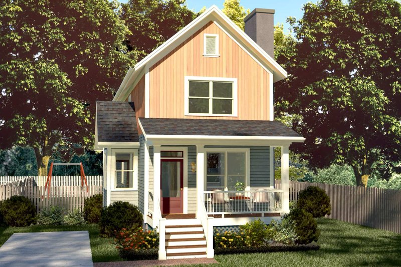 House Design - Country Exterior - Front Elevation Plan #79-203