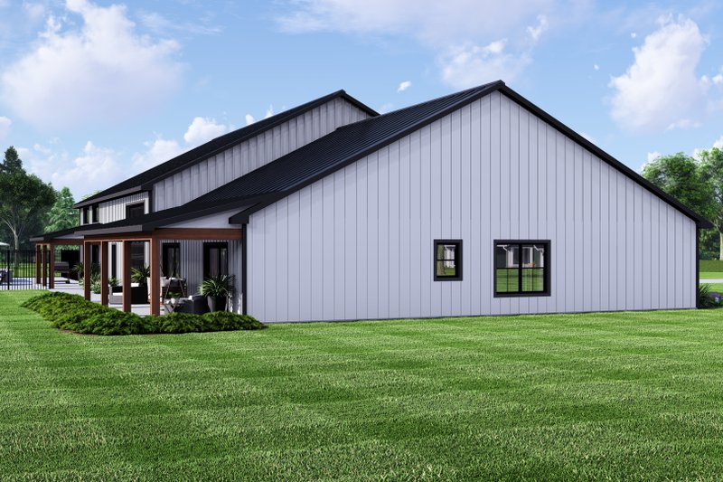 Barndominium Style House Plan - 3 Beds 2.5 Baths 2556 Sq/Ft Plan #1064 ...