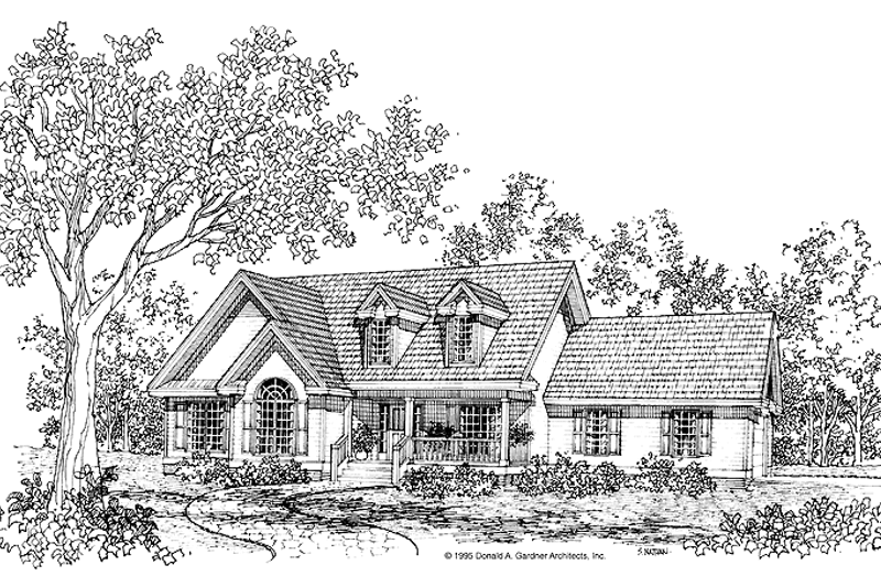Architectural House Design - Country Exterior - Front Elevation Plan #929-235