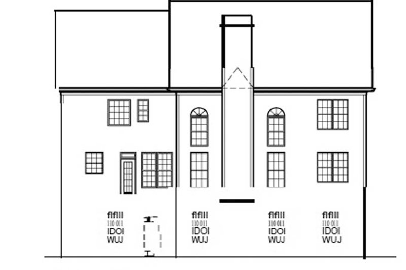 Home Plan - Exterior - Rear Elevation for Country House Plan #54-180 - 4 bed, 2.5 bath