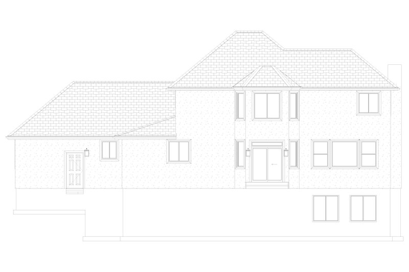 Architectural House Design - Exterior - Rear Elevation 3 for Traditional House Plan #1060-346 - 3 bed, 2.5 bath