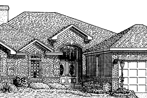 House Blueprint - Country Exterior - Front Elevation Plan #968-14