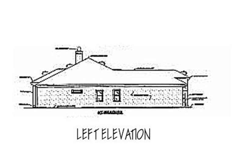 House Blueprint - Exterior - Other Elevation 1 for Mediterranean House Plan #37-123 - 3 bed, 2.5 bath