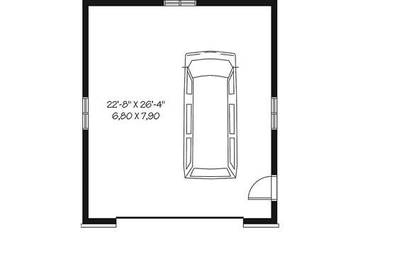 Floor Plan - Main Floor for European House Plan #23-2468, 0 bath