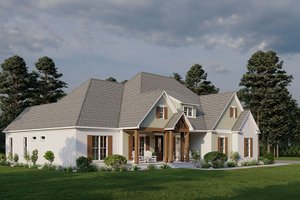 Exterior - Front Elevation 3 for Craftsman House Plan #923-306 - 4 bed, 3.5 bath