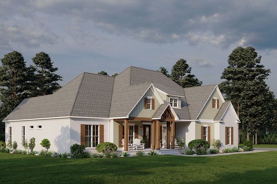 Exterior - Front Elevation 3 for Craftsman House Plan #923-306 - 4 bed, 3.5 bath