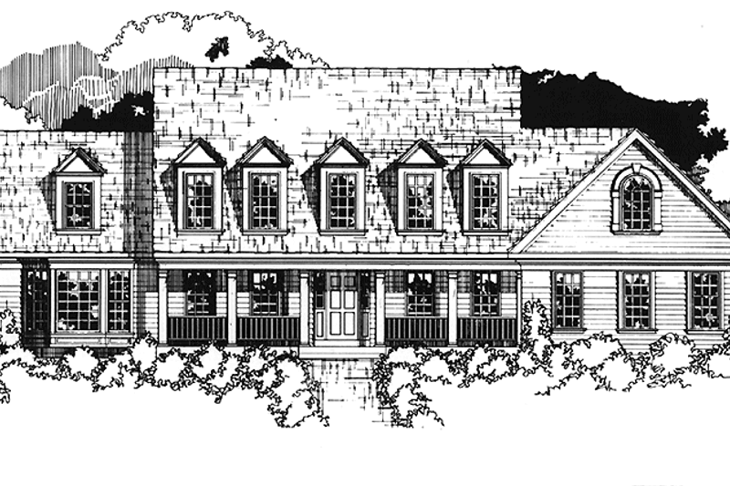 Home Plan - Country Exterior - Front Elevation Plan #953-73
