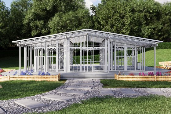 Exterior - Front Elevation 6 for Traditional House Plan #1106-136 - 2 bed, 2 bath